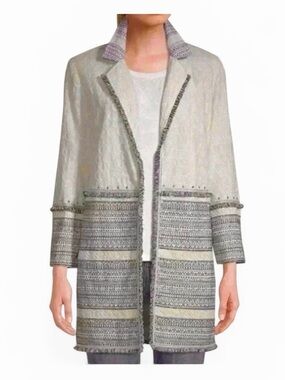 NEW CHICOs Eyelet Cardigan Jacket Size 1🤍💙🤍